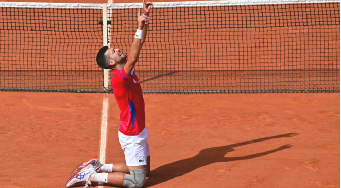 Vier levenslessen van Djokovic: visualiseer , douch koud en mediteer (TROUW)